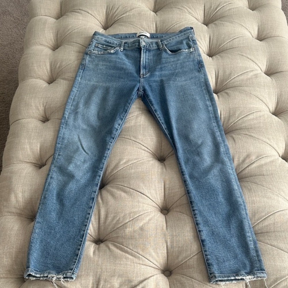 Agolde Light Blue Straight Leg Jeans